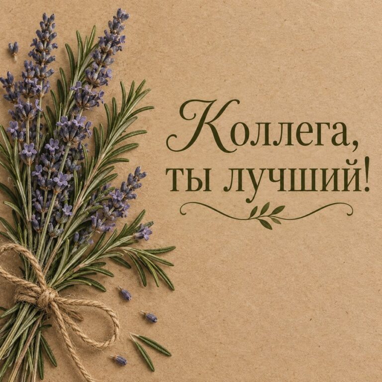 Коллега, ты лучший! - открытка с поздравлением коллеге