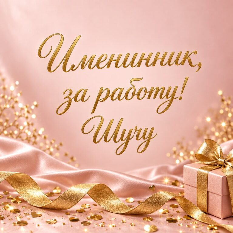 Именинник, за работу! Шучу - открытка с поздравлением коллеге