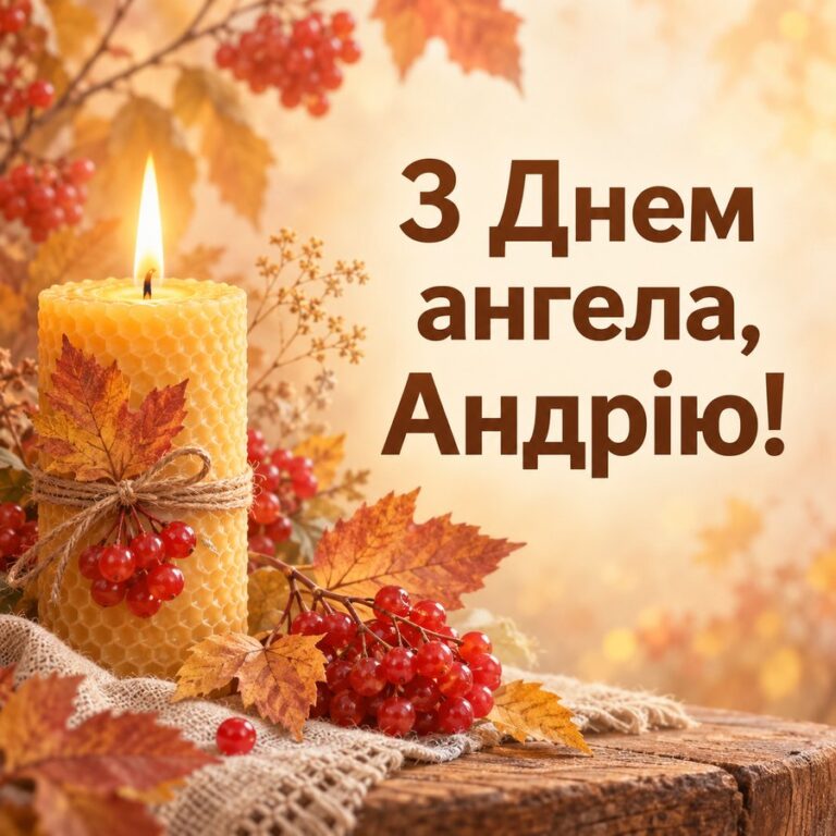 З Днем ангела, Андрію! - листівка з привітанням з Днем ангела Андрія