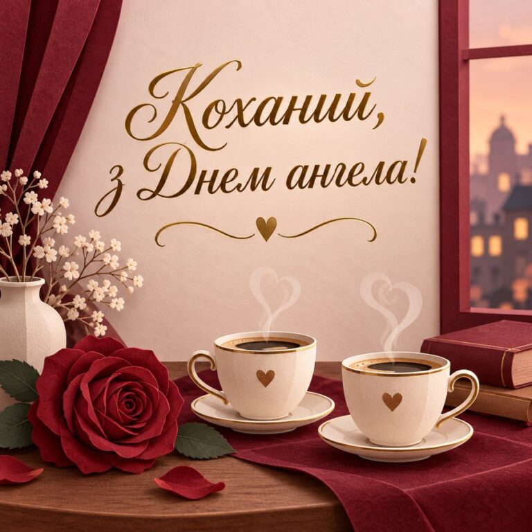 Коханий, з Днем ангела! - листівка з привітанням з Днем ангела Андрія