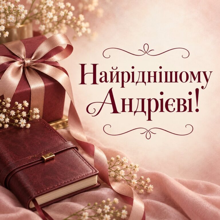 Найріднішому Андрієві! - листівка з привітанням з Днем ангела Андрія