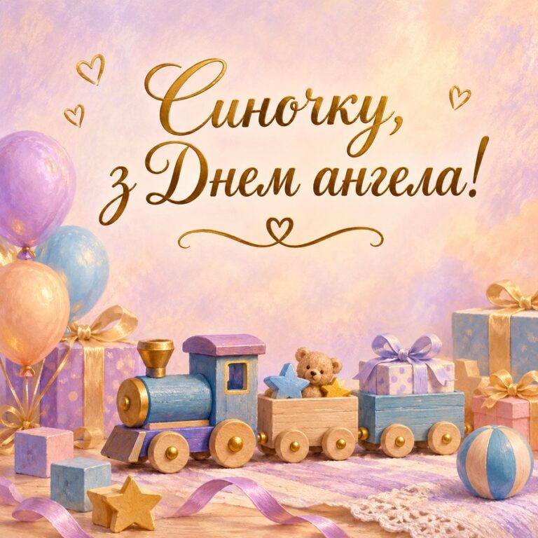 Синочку, з Днем ангела! - листівка з привітанням з Днем ангела Андрія