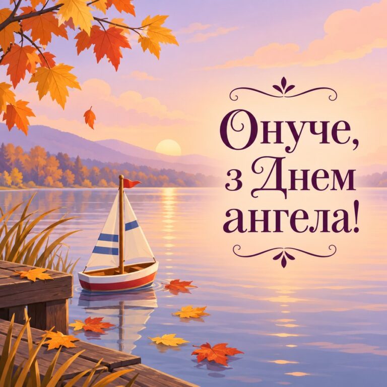 Онуче, з Днем ангела! - листівка з привітанням з Днем ангела Андрія
