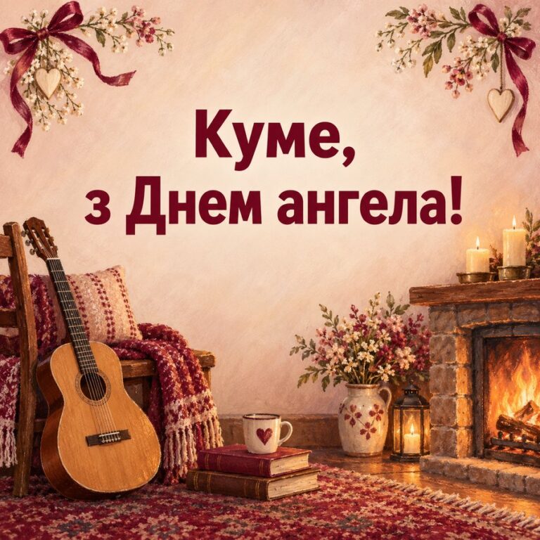Куме, з Днем ангела! - листівка з привітанням з Днем ангела Андрія
