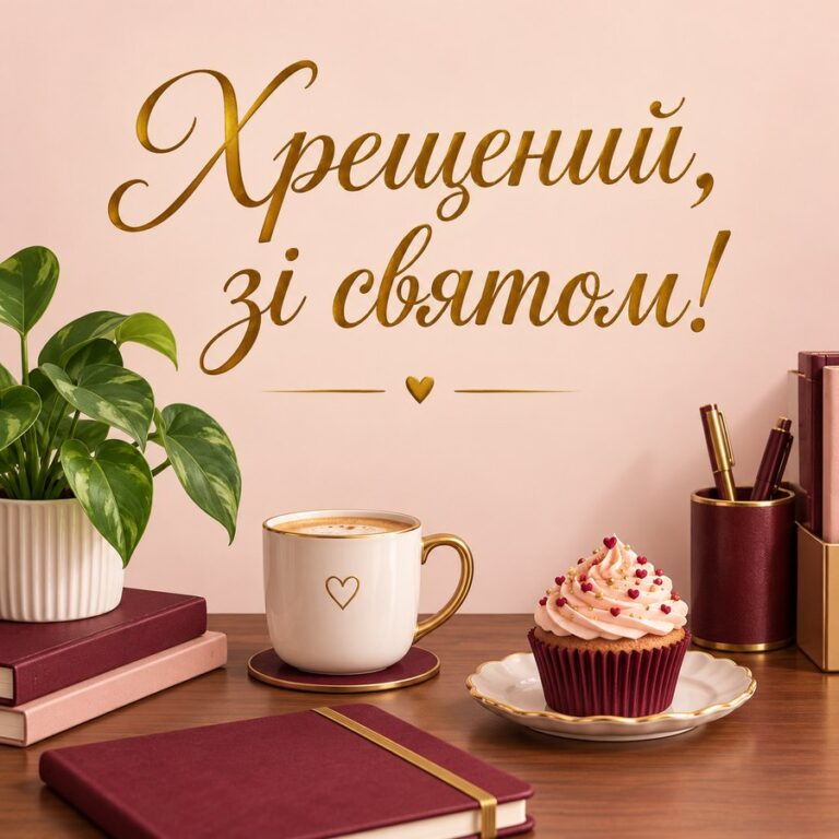 Хрещений, зі святом! - листівка з привітанням з Днем ангела Андрія