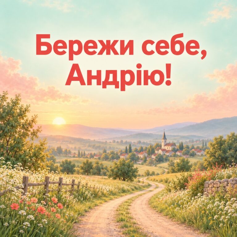 Бережи себе, Андрію! - листівка з привітанням з Днем ангела Андрія