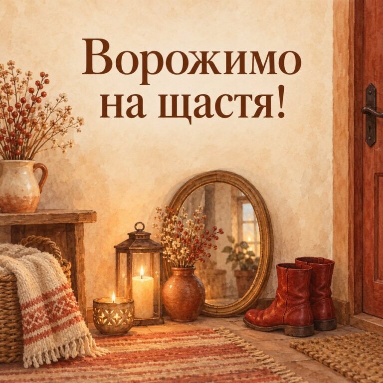 Ворожимо на щастя! - листівка з привітанням з Днем ангела Андрія