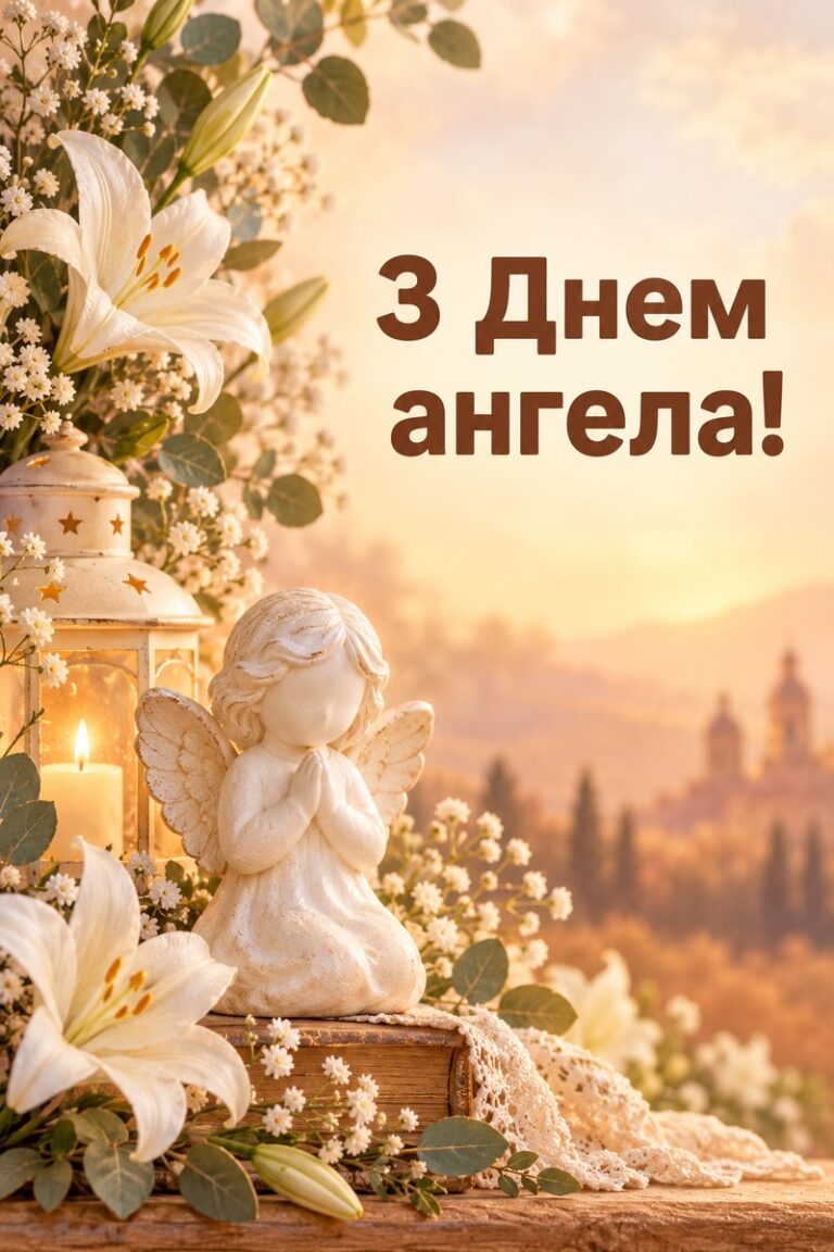 З Днем ангела! - листівка з привітанням з Днем ангела