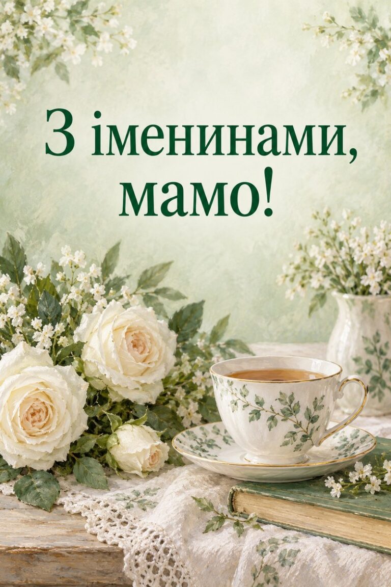 З іменинами, мамо! - листівка з привітанням з Днем ангела