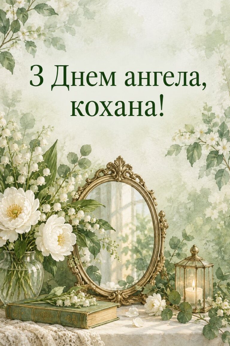 З Днем ангела, кохана! - листівка з привітанням з Днем ангела