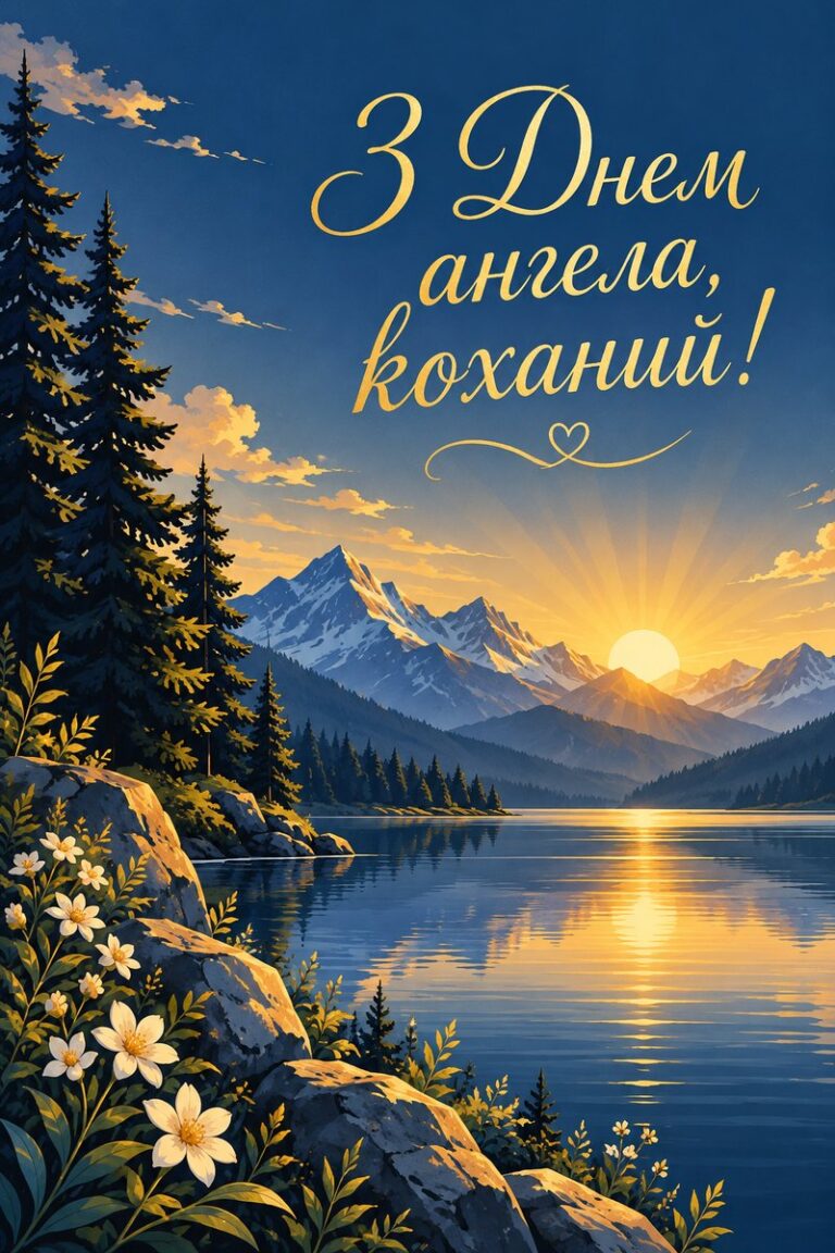 З Днем ангела, коханий! - листівка з привітанням з Днем ангела