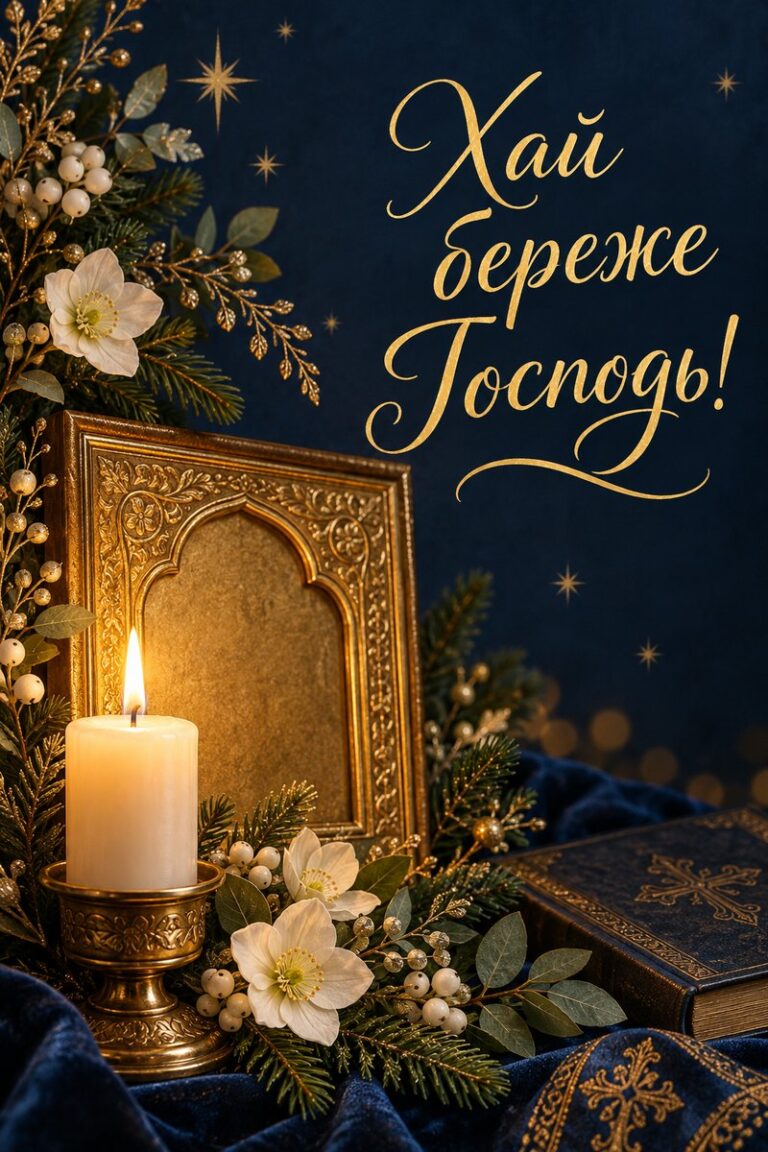 Хай береже Господь! - листівка з привітанням з Днем ангела