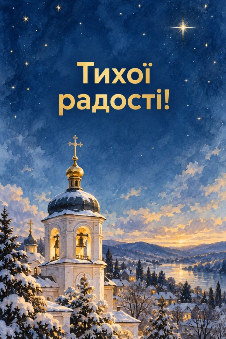 Тихої радості! - листівка з привітанням з Днем ангела