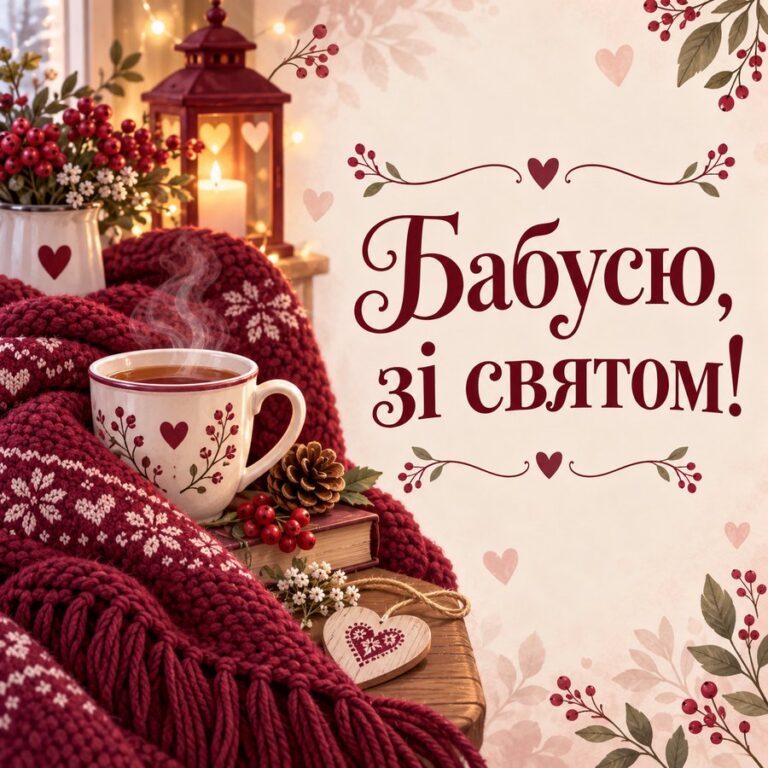 Бабусю, зі святом! - листівка з привітанням з Днем ангела Анни