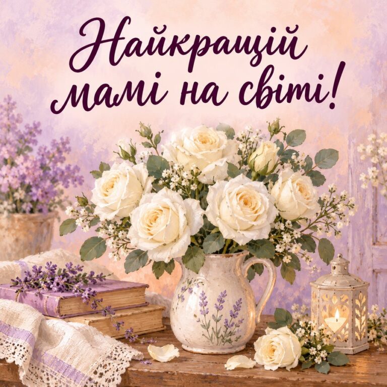 Найкращій мамі на світі! - листівка з привітанням з Днем ангела Анни