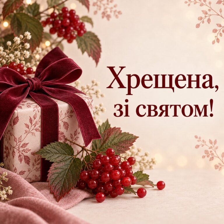 Хрещена, зі святом! - листівка з привітанням з Днем ангела Анни