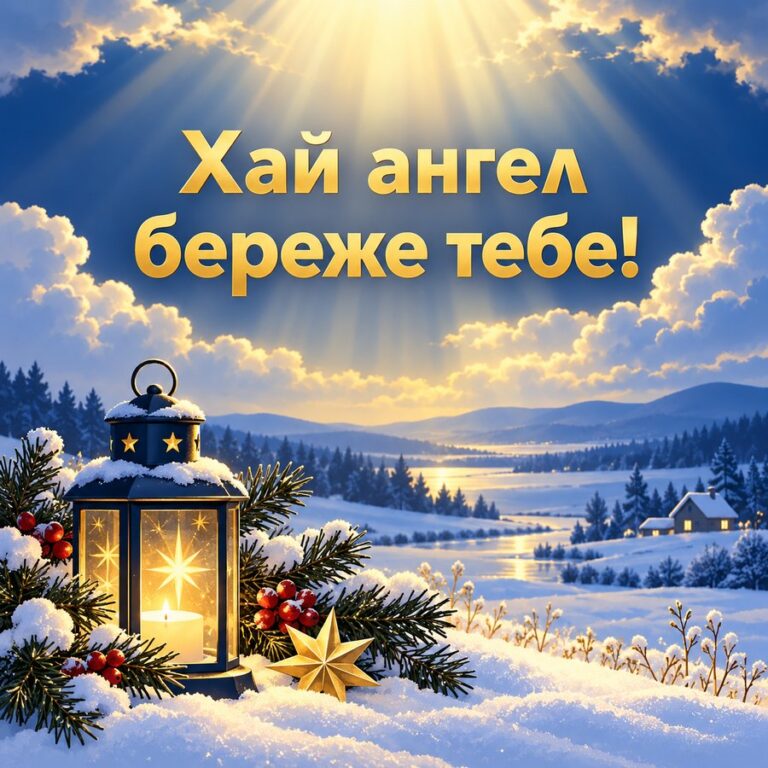 Хай ангел береже тебе! - листівка з привітанням з Днем ангела Анни