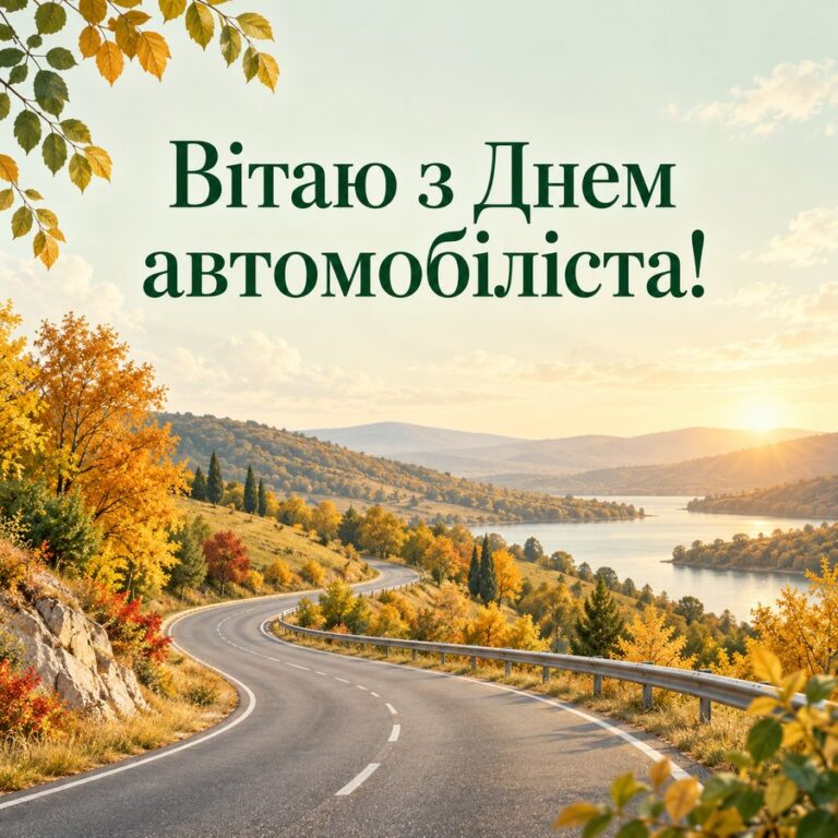Вітаю з Днем автомобіліста! - листівка з привітанням з Днем автомобіліста