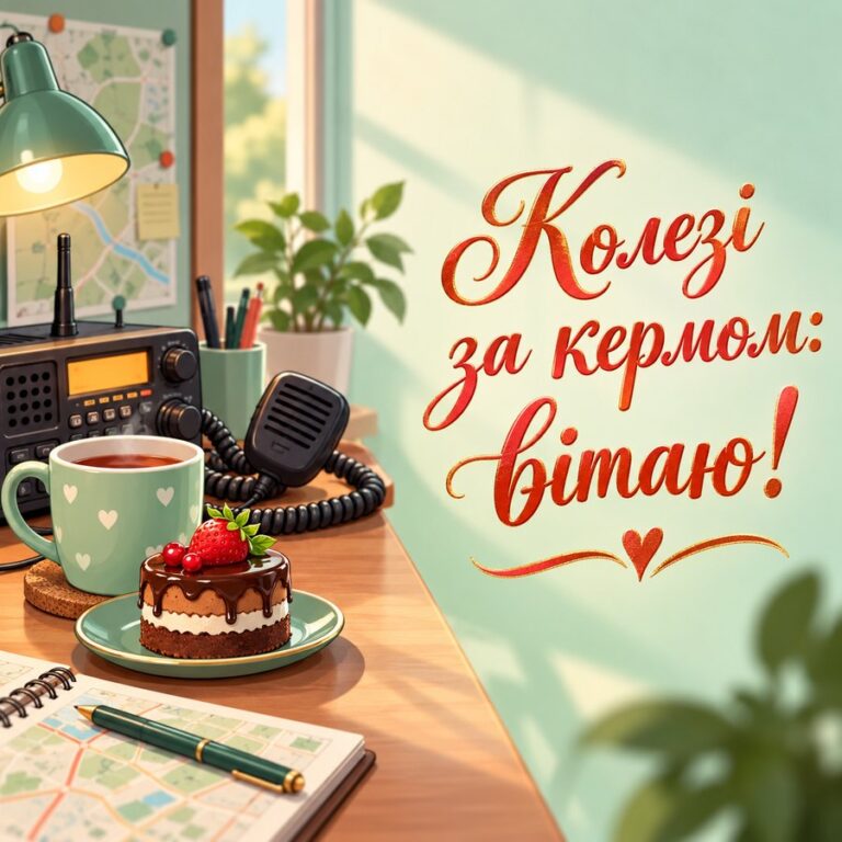 Колезі за кермом: вітаю! - листівка з привітанням з Днем автомобіліста