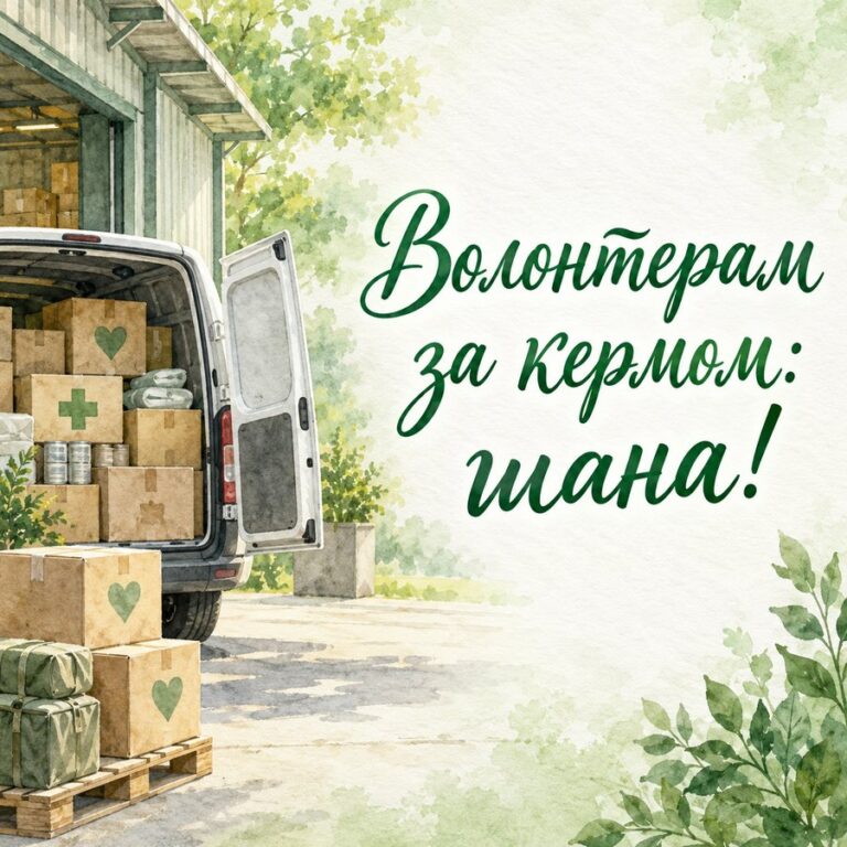 Волонтерам за кермом: шана! - листівка з привітанням з Днем автомобіліста