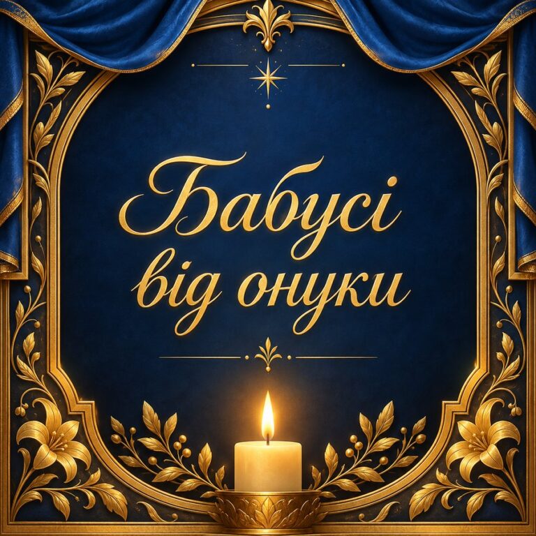 Бабусі від онуки - листівка з привітанням з Днем народження бабусі