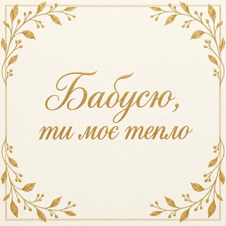 Бабусю, ти моє тепло - листівка з привітанням з Днем народження бабусі