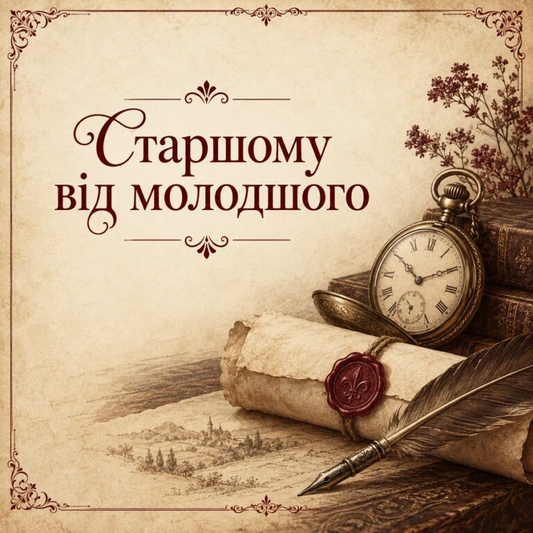 Старшому від молодшого - листівка з привітанням з Днем народження брату