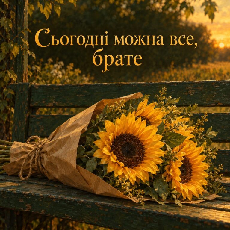 Сьогодні можна все, брате - листівка з привітанням з Днем народження брату