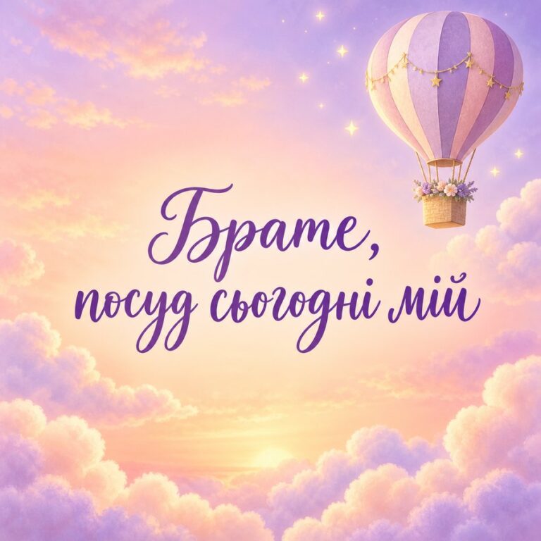 Брате, посуд сьогодні мій - листівка з привітанням з Днем народження брату