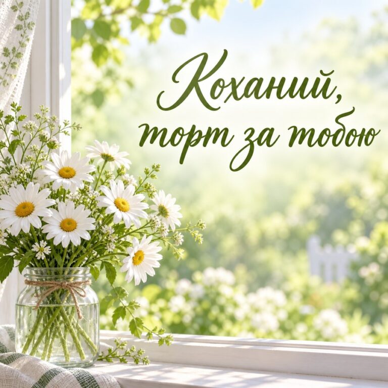 Коханий, торт за тобою - листівка з привітанням з Днем народження чоловікові