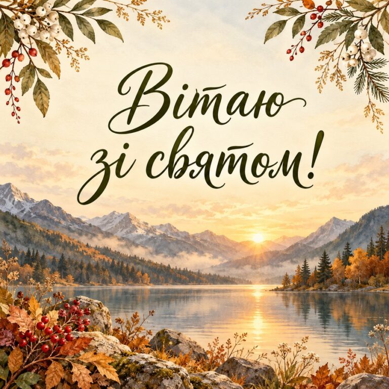 Вітаю зі святом! - листівка з привітанням з Днем чоловіків