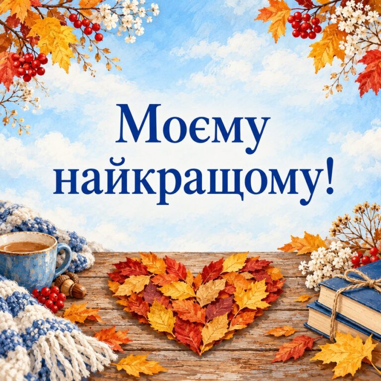 Моєму найкращому! - листівка з привітанням з Днем чоловіків