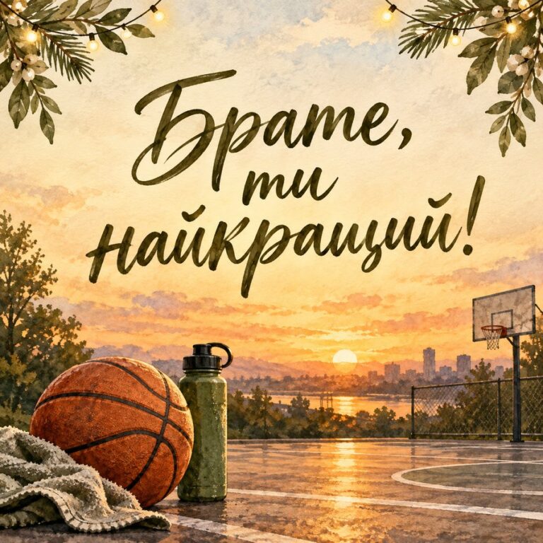 Брате, ти найкращий! - листівка з привітанням з Днем чоловіків