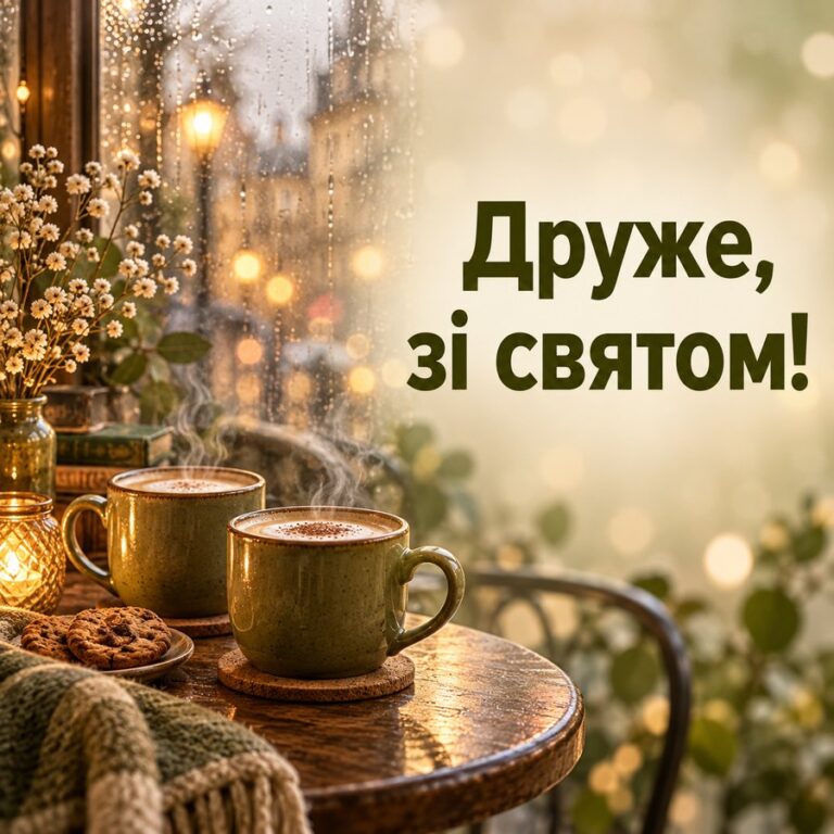 Друже, зі святом! - листівка з привітанням з Днем чоловіків