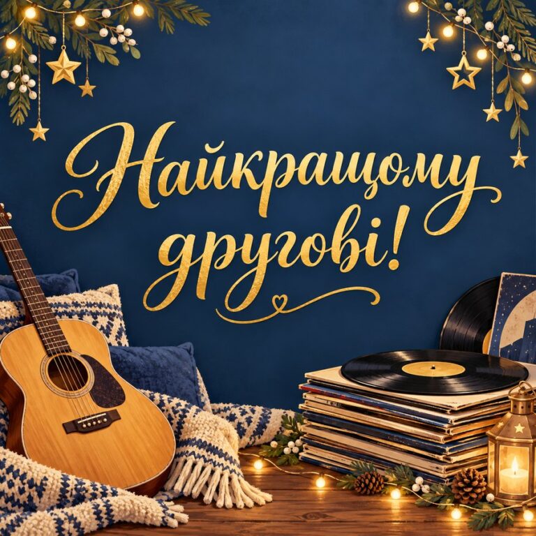 Найкращому другові! - листівка з привітанням з Днем чоловіків