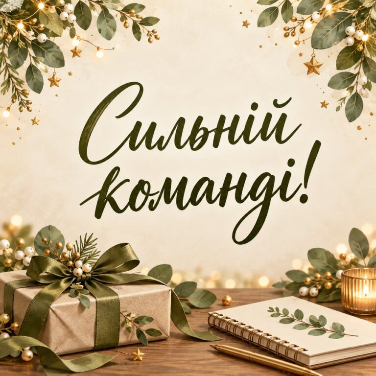 Сильній команді! - листівка з привітанням з Днем чоловіків