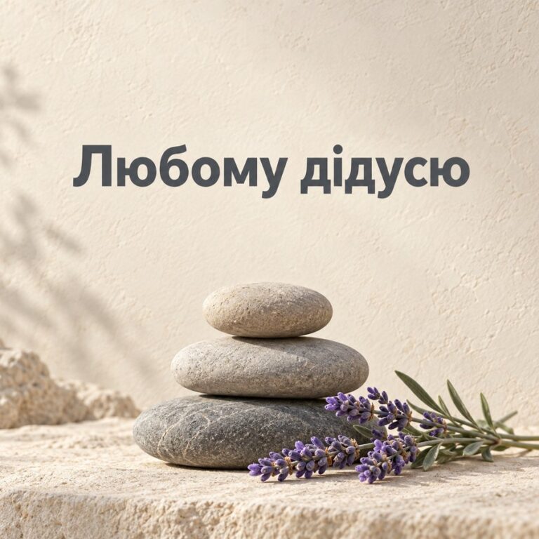 Любому дідусю - листівка з привітанням з Днем народження дідусю