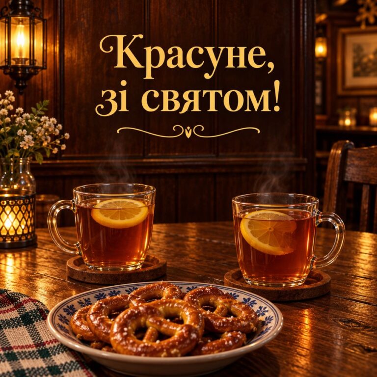 Красуне, зі святом! - листівка з привітанням з Днем народження дівчині