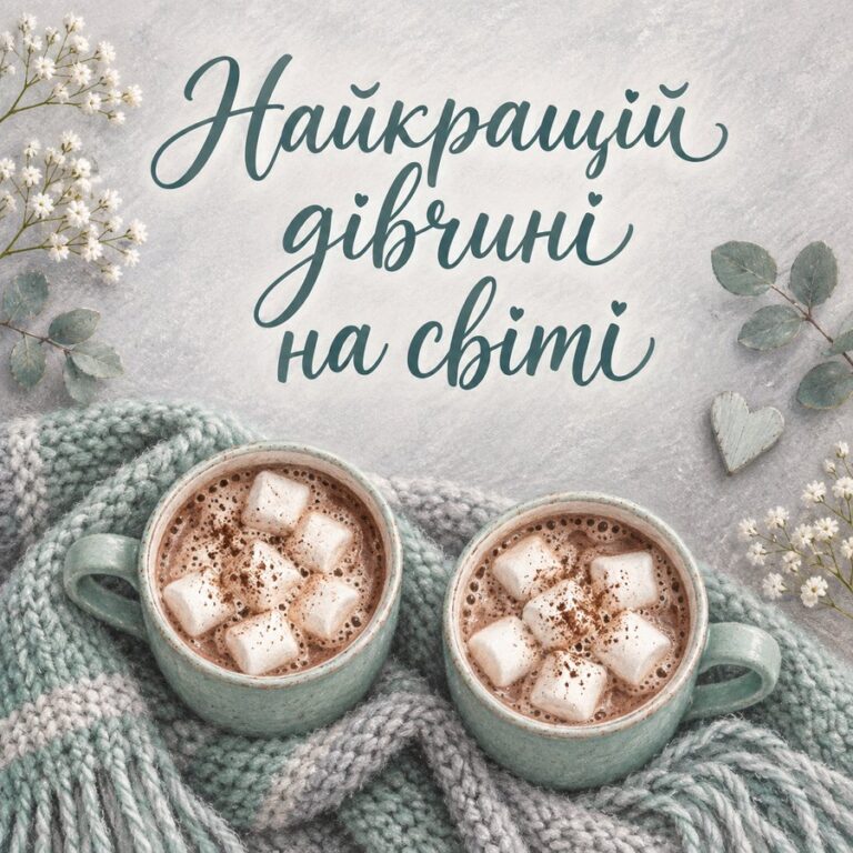 Найкращій дівчині на світі - листівка з привітанням з Днем народження дівчині