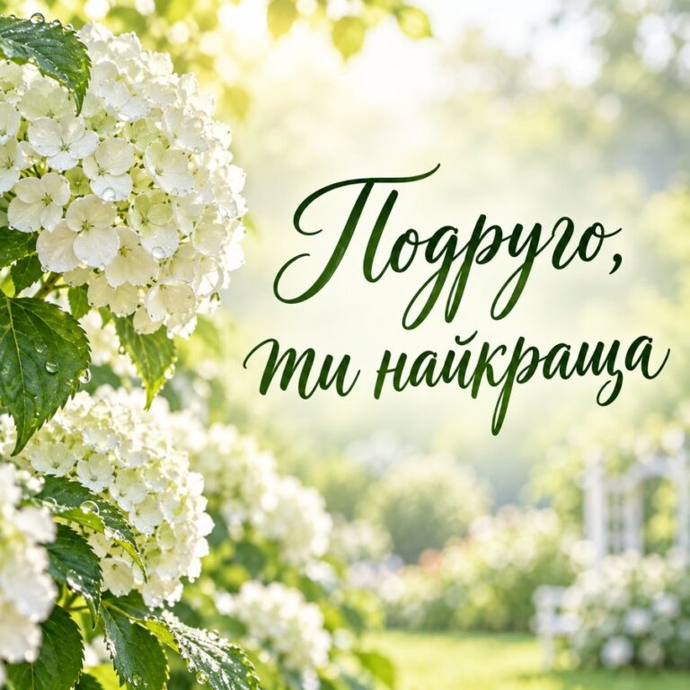 Подруго, ти найкраща - листівка з привітанням з Днем народження дівчині