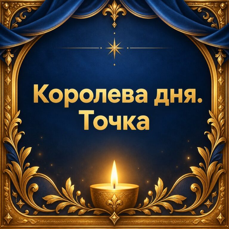 Королева дня. Точка - листівка з привітанням з Днем народження дівчині