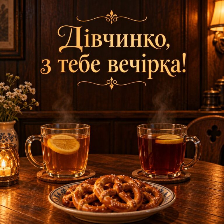 Дівчинко, з тебе вечірка! - листівка з привітанням з Днем народження дівчині