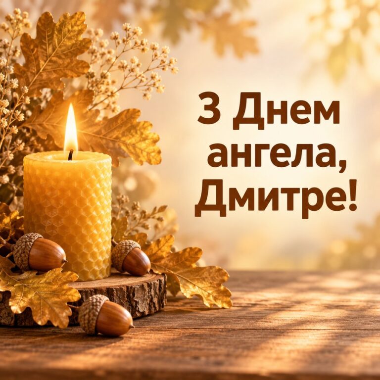 З Днем ангела, Дмитре! - листівка з привітанням з Днем ангела Дмитра
