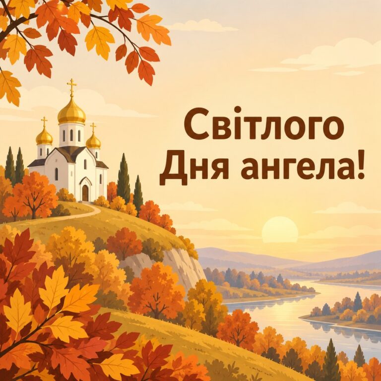 Світлого Дня ангела! - листівка з привітанням з Днем ангела Дмитра