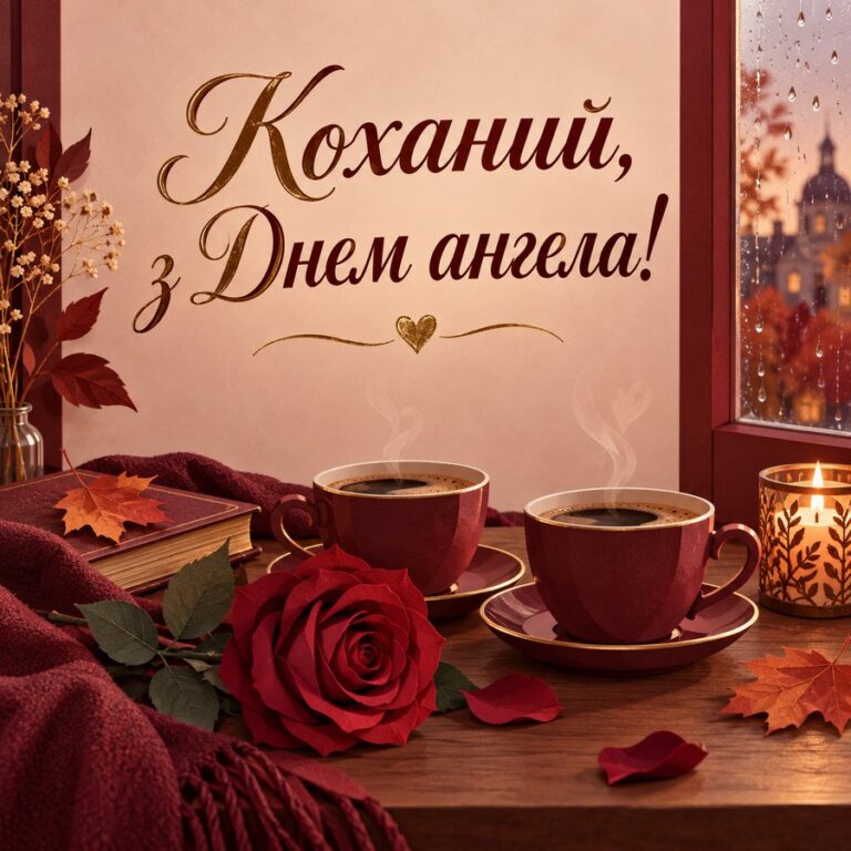 Коханий, з Днем ангела! - листівка з привітанням з Днем ангела Дмитра
