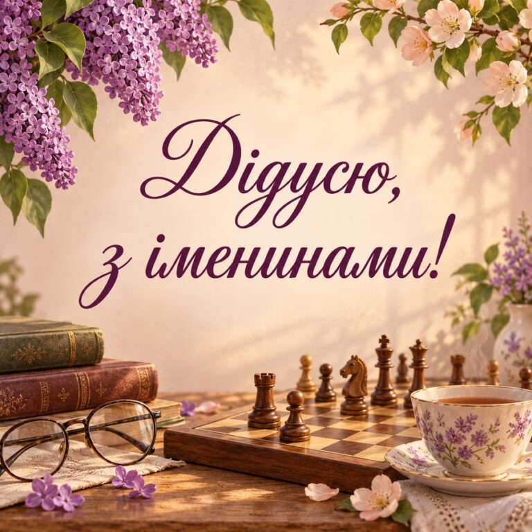 Дідусю, з іменинами! - листівка з привітанням з Днем ангела Дмитра