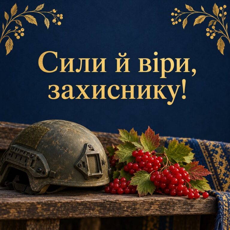 Сили й віри, захиснику! - листівка з привітанням з Днем ангела Дмитра