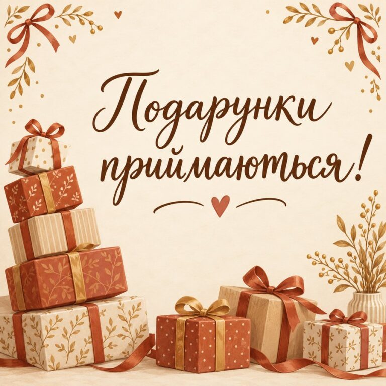 Подарунки приймаються! - листівка з привітанням з Днем ангела Дмитра