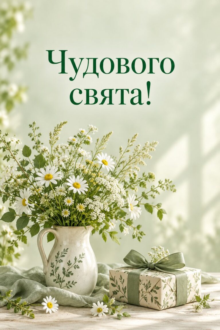 Чудового свята! - листівка з привітанням з днем народження