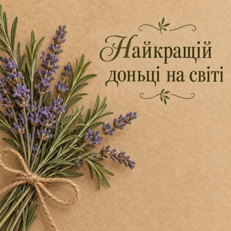 Найкращій доньці на світі - листівка з привітанням з Днем народження доньці